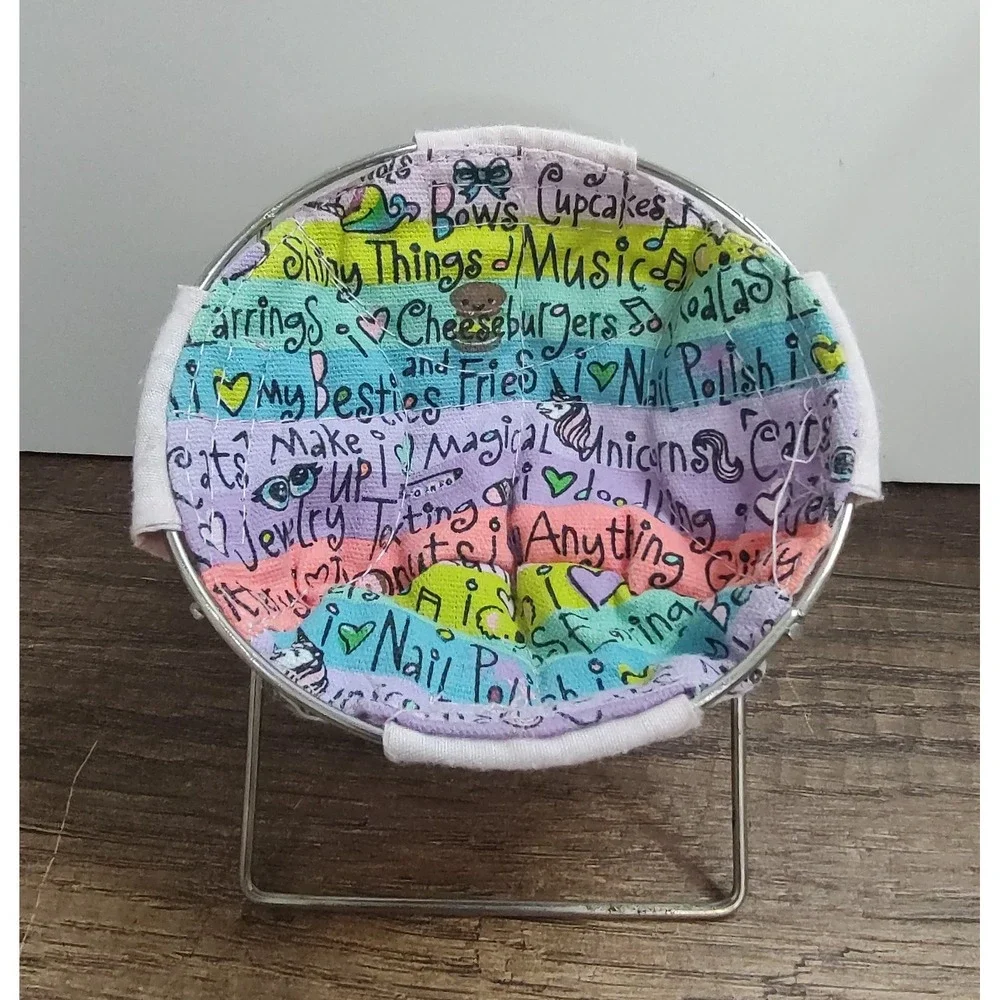Fashion Doll Size Papasan Round Chair Z29
